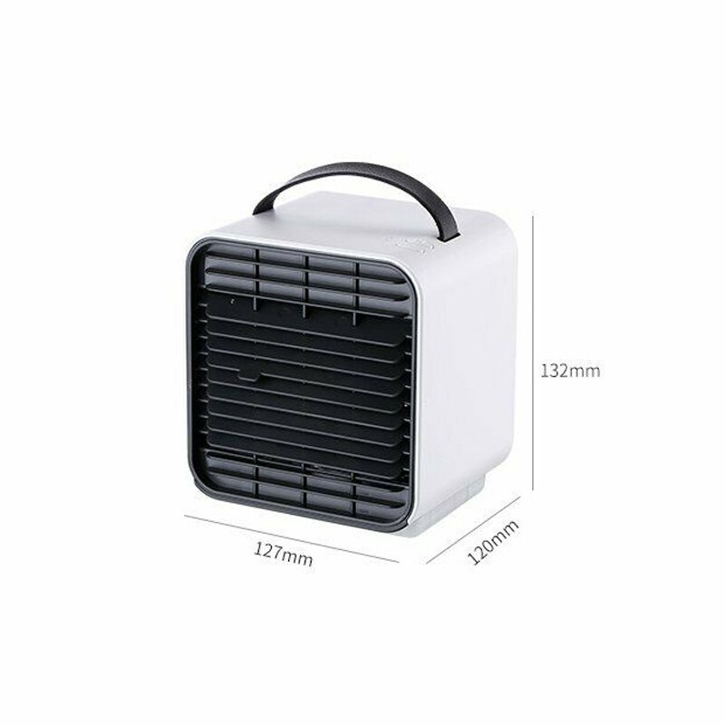 Mini portátil de aire acondicionado ventilador espacio Personal ventilador de luz LED más fría enfriador de aire de Casa USB de enfriamiento de aire recargable fresco enfriador