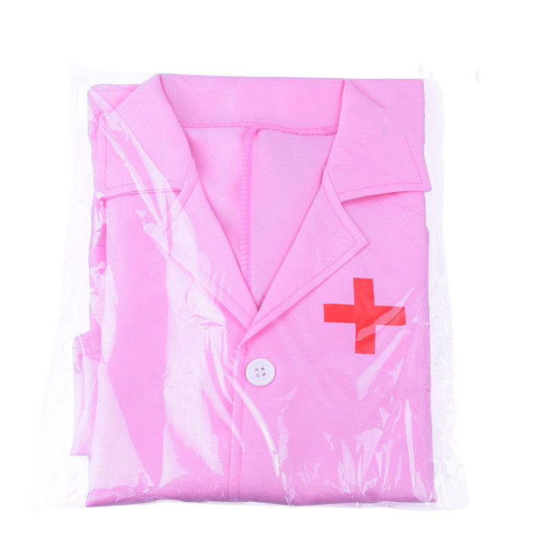 Kinderkleding Rollenspel Kostuum Arts Overall Wit Roze Toga Verpleegkundige Uniform Educatief Arts Speelgoed Voor Kids