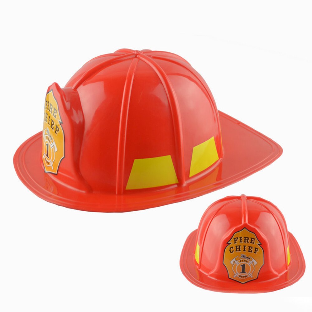 Simulation Fireman Chief Safety Helmet Firefighter Hat Cap Kids Toy Party Supply Pretend Play Fireman Chief Toys For Kids Child