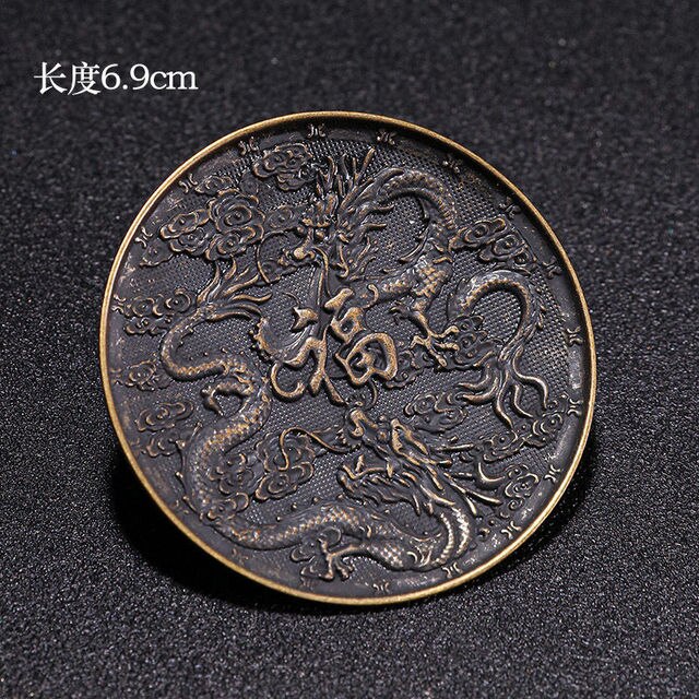1Pc japonia metalowa podstawka ze stopu uchwyt na kubek spodek herbaty Potholder zestaw do herbaty Kung Fu ekologiczne ceremonia akcesoria Coaster 6.9Cm: R