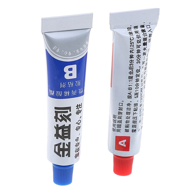 Super AB colle 302 forte Cyanoacrylate liquide résine cuir caoutchouc époxy adhésif métal verre bois papeterie magasin Kit UV 8.8cm