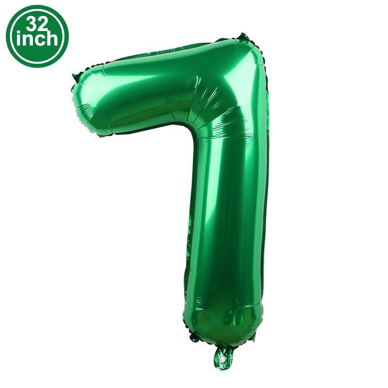 32inch Green Number Balloons Inflatable Foil Ballon Children Birthday Decoration Baloon Anniversary Party Supplies: 7