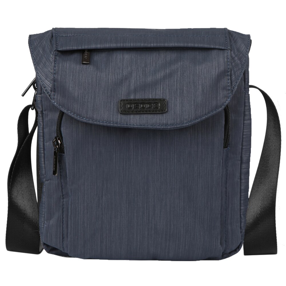 Sac à bandoulière imperméable multi-poches pour hommes, sacoche latérale pour voyage décontracté, travail, école, randonnée, Camping: Blue