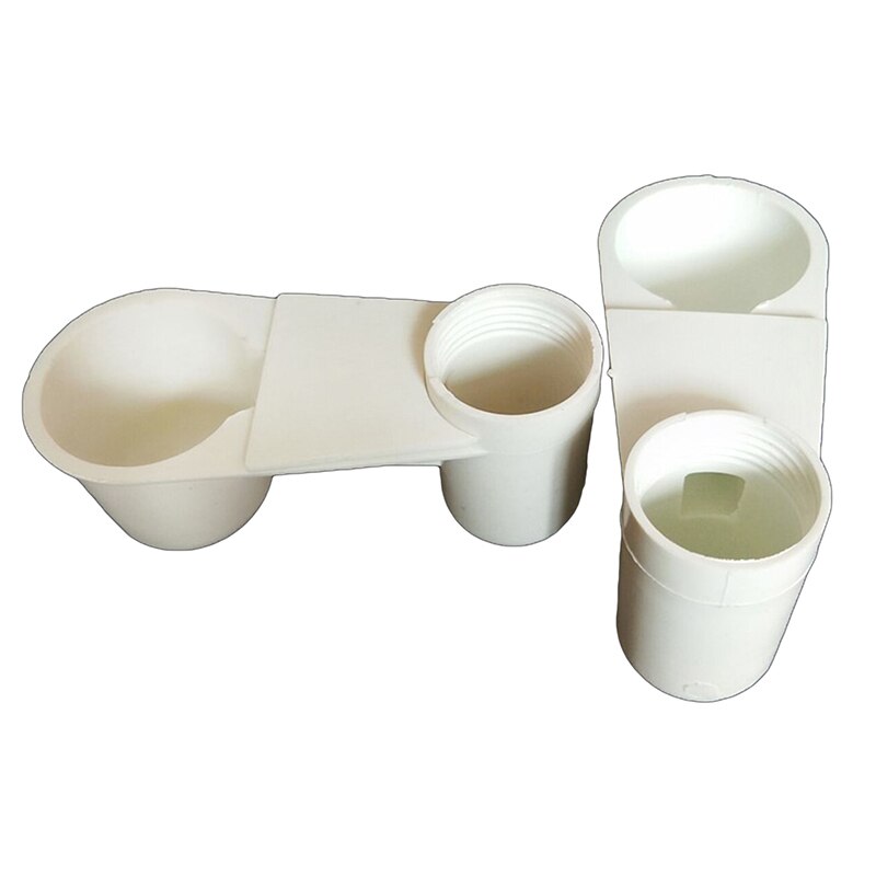 Plastic Pet Bird Drinker Feeder Water Bottle Cup Accessories Cat Chicken Pigeon Sink Automatic Feeder Parrot Pet Tools: White