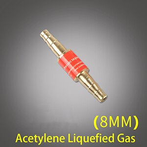 1pcs Pipe Flashback Arrestors Of Acetylene Liquefied Gas Propane &amp; Oxygen Fuel Check Valve Safety Valve: Acetylene 8mm