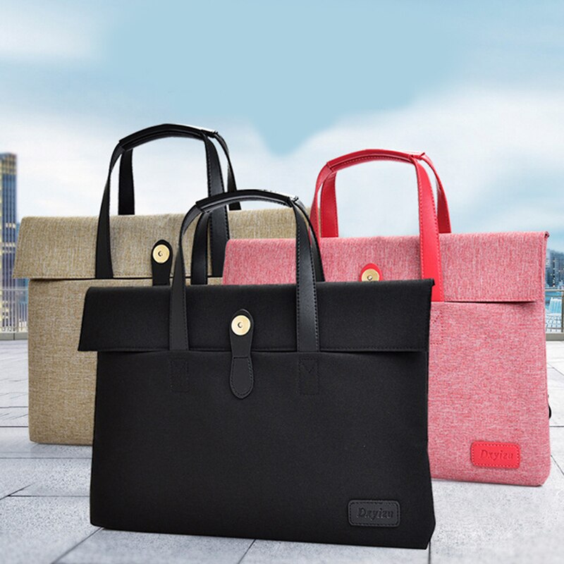 Unisex laptoptas met rits, multifunctionele voering, computertas, uitschuifbare handgreep, computerbehuizing