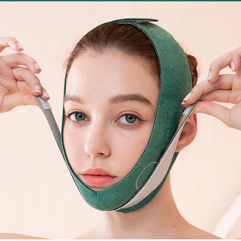 Il grafene mento sollevare Viso Maschera Viso ascensore Adesivi Fasciatura Maschera per Viso Ovale Viso Che Dimagrisce Cinghia anti cellulite Cinghia Della Cinghia