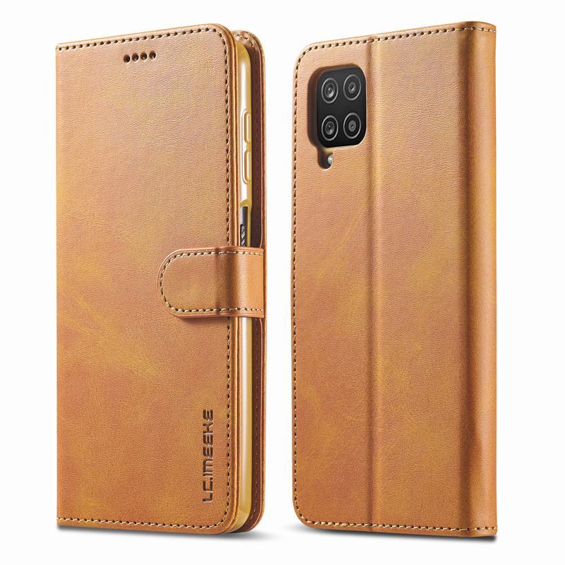 Custodia Flip per Samsung galassia M12 custodia portafoglio custodia magnetica per Samsung M12 SM-M127F custodia in pelle per telefono M127: giallo
