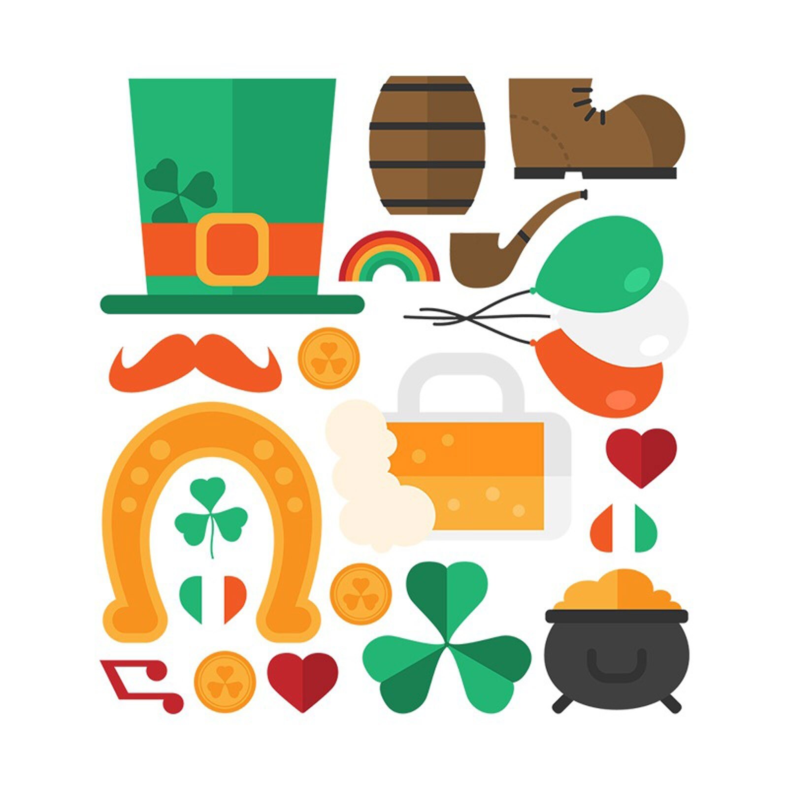 Window Stickers Irish Happy St. Patrick's Day Window Stickers Irish Wall... – Grandado