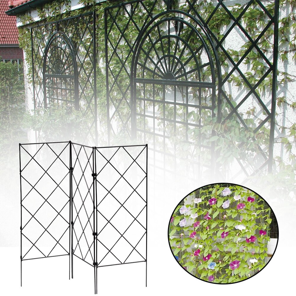 3pcs Vegetables Outdoor Garden Vegetable Trellis Reusable Home Tomato Cages Plant Supports Connectable Deformable Indoor Potted
