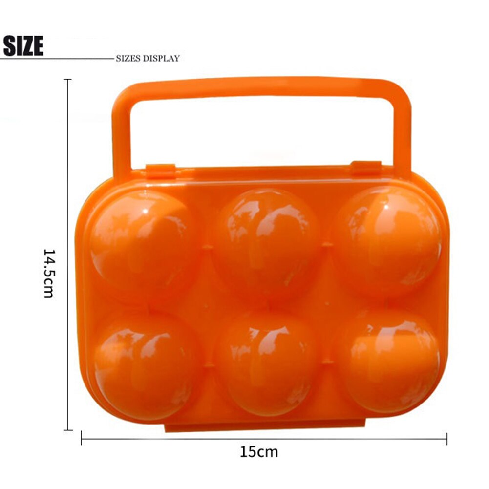 2/4/6/12 Grids Egg Storage Box Home Kitchen Organizer Egg Holder Container Case Portable Outdoor Camping Picnic Eggs Boxes Case