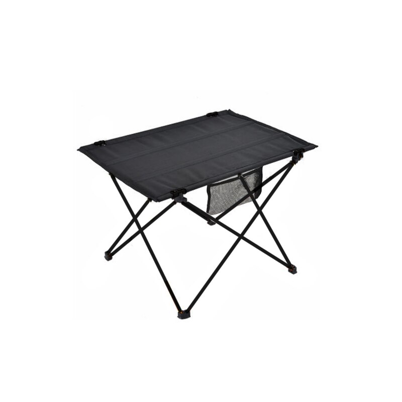 Udendørs foldbart bord camping bærbare møbler computer sengeborde ultralet aluminium klatring vandreture picnic foldebord: Grå