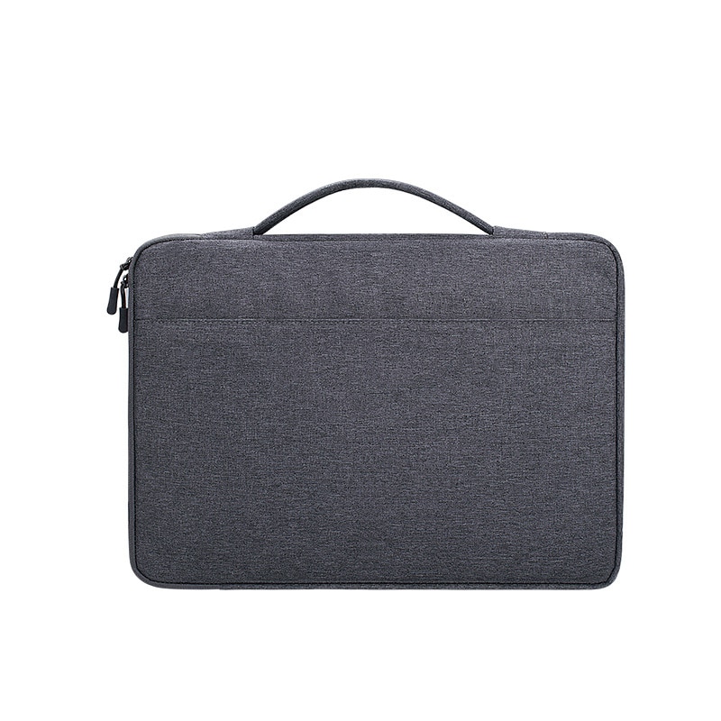 Shockproof Laptop Bag 13 14 15.6 inch Laptop Sleeve for MacBook Air Pro 13 Matebook 14 Sleeve Women Men Solid Laptop Handbag: dark grey / 14-inch