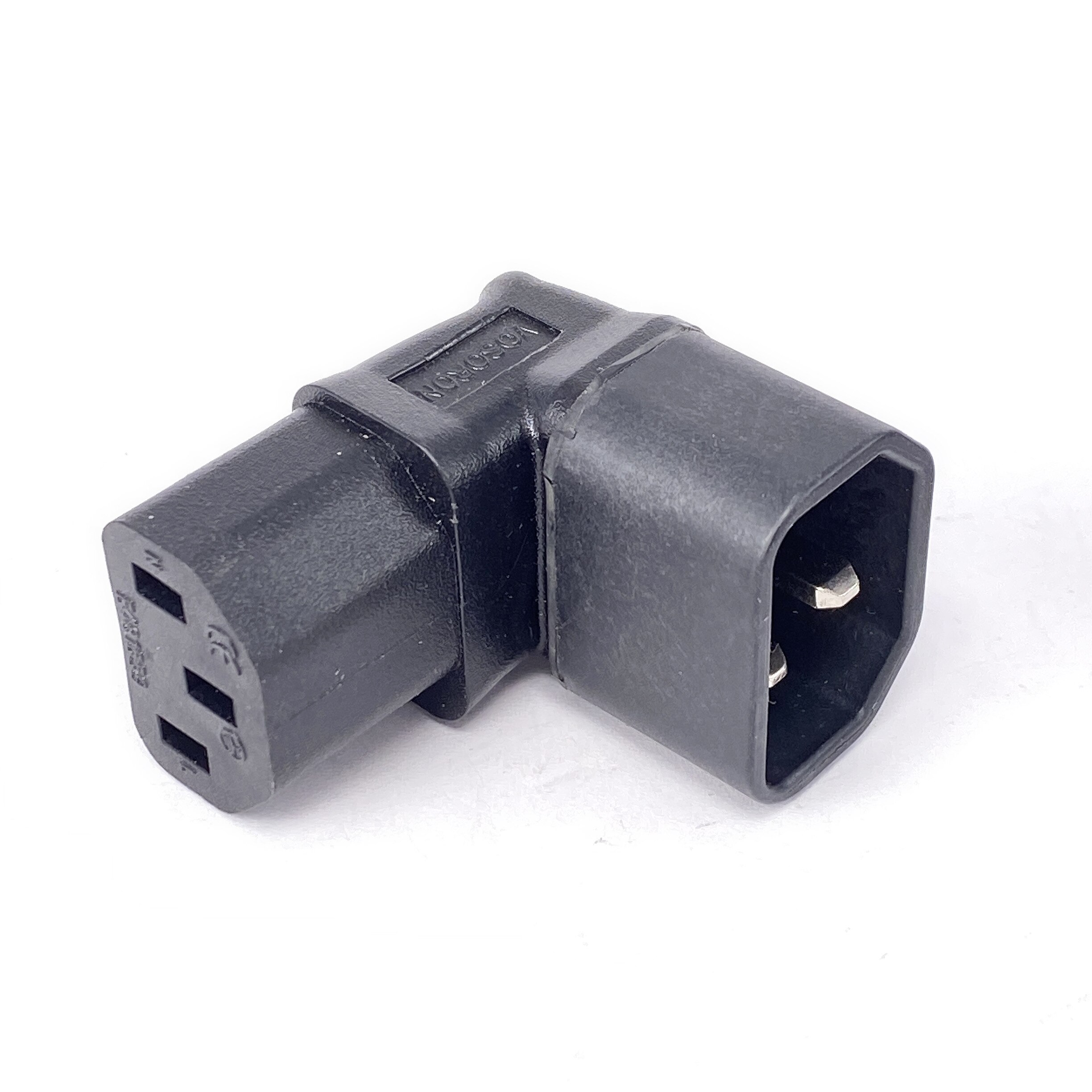 IEC 320 C13 to C14 AC Plug Converter, C14 to C13 Up/Down Angle Power Adapter Plug, 3Pin Female to Male 10A 250V: Up Angle