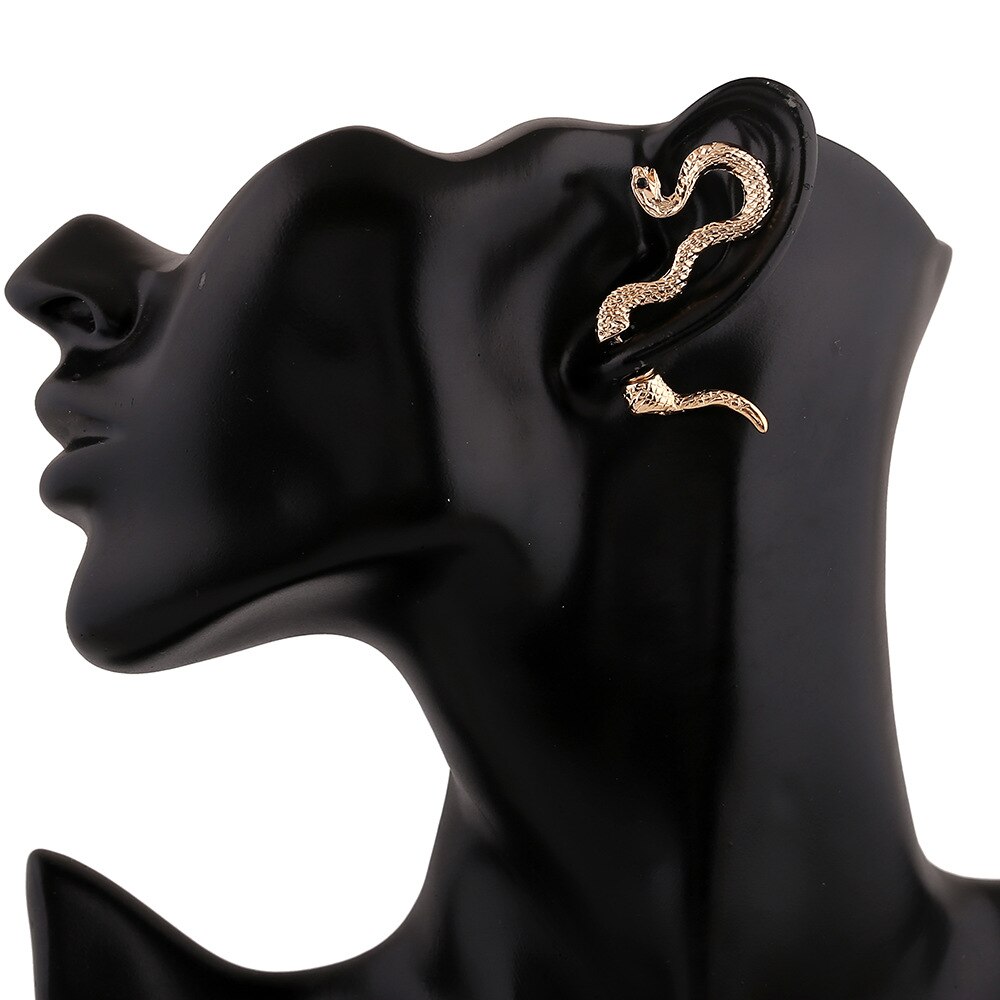 LUKENI 5Pcs/Lot Jewelry Punk Snake Long Ear Cuff Earring Jackets For Women And Men EJ008