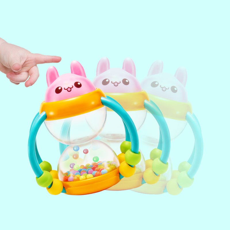 Babyinner Baby Rasseln Blume Korb Sanduhr Rassel Baby Spielzeug ÜSpund Finger Flexibilität Pädagogisches Spielzeug für 13-24 Monate