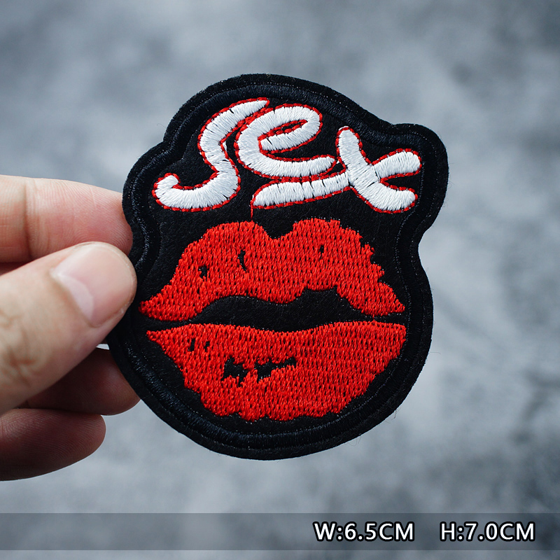 Lippen Kus Cool Patches Borduren Voor T-shirt Opstrijkbare Applicaties Kleding Jeans Stickers Badges OOPS