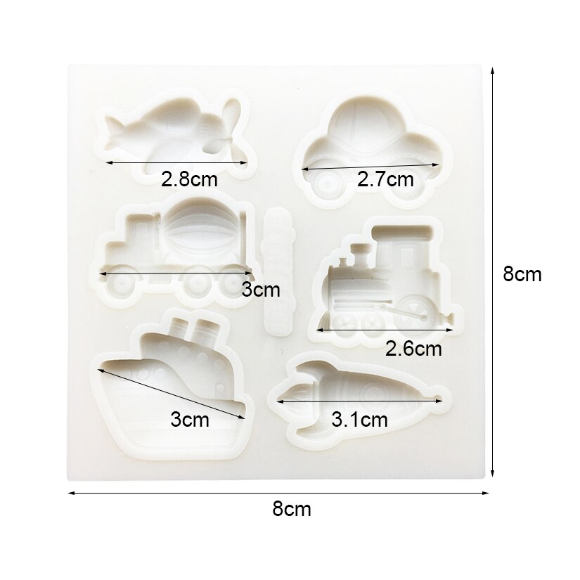 Auto Flugzeug Schiff Rakete Silikon Zucker Schimmel Cupcake Schokolade Backform Fondant Kuchen Dekorieren Werkzeuge
