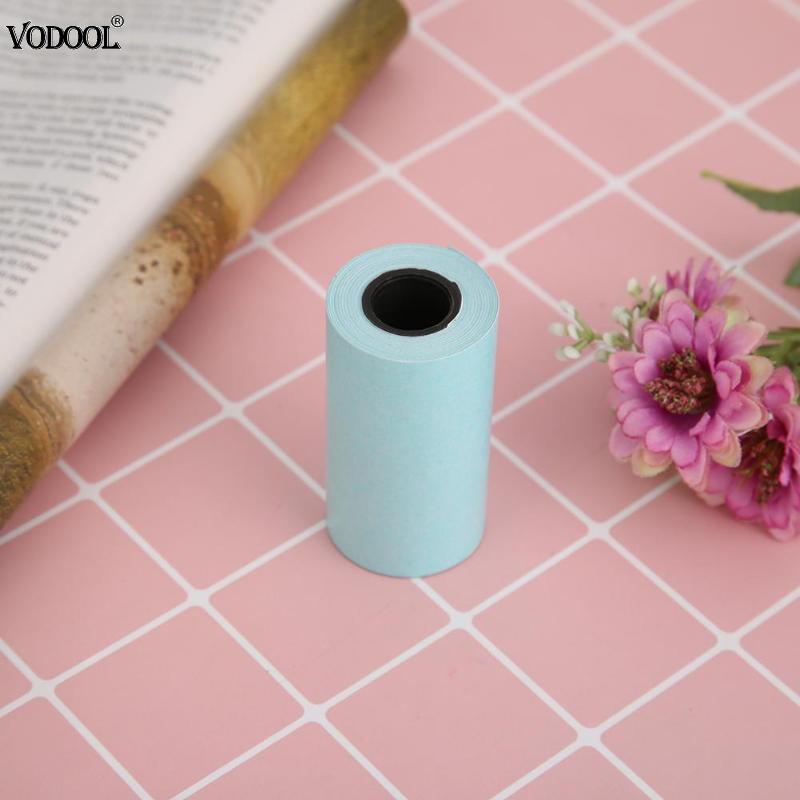 Papel térmico para impressão de fotos, 3 rolos, fax, impressão, papel adesivo, foto para mini impressora de bolso, paperang 57mm