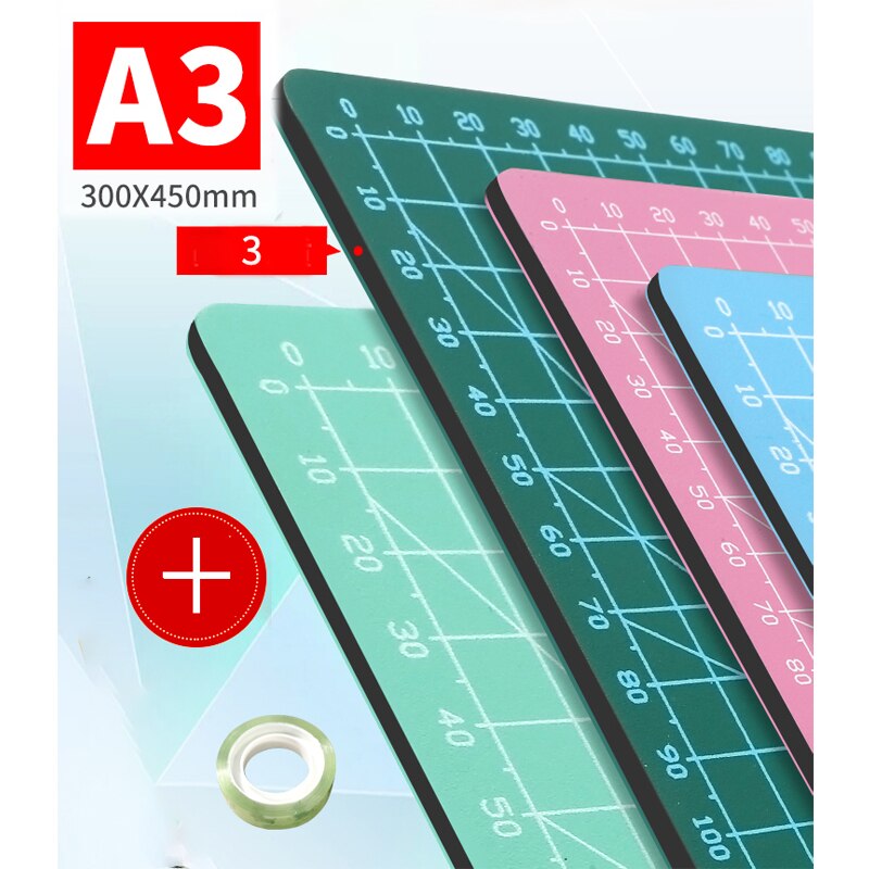 Pvc Cutting Pad A3 Large Manual Pad Writing Test Paper Drawing Beauty Diy Model Rubber Seal Self-repairing Desktop Carving Pad