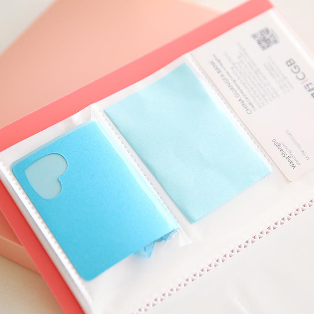Portable 120-Pocket Album Photocard Business ID Name Cards Holder Organzier