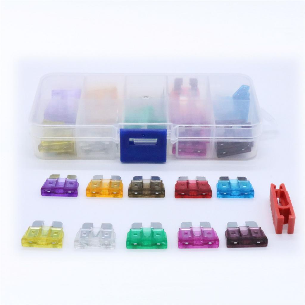 50 X Flat Plug Set Auto Repair Accessories Parts Assortment Connectors