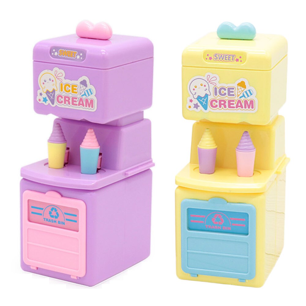 Boy Girl Play House Toy Simulation Ice Cream Maker Machine Dessert Children Fun Cartoon Toy Student