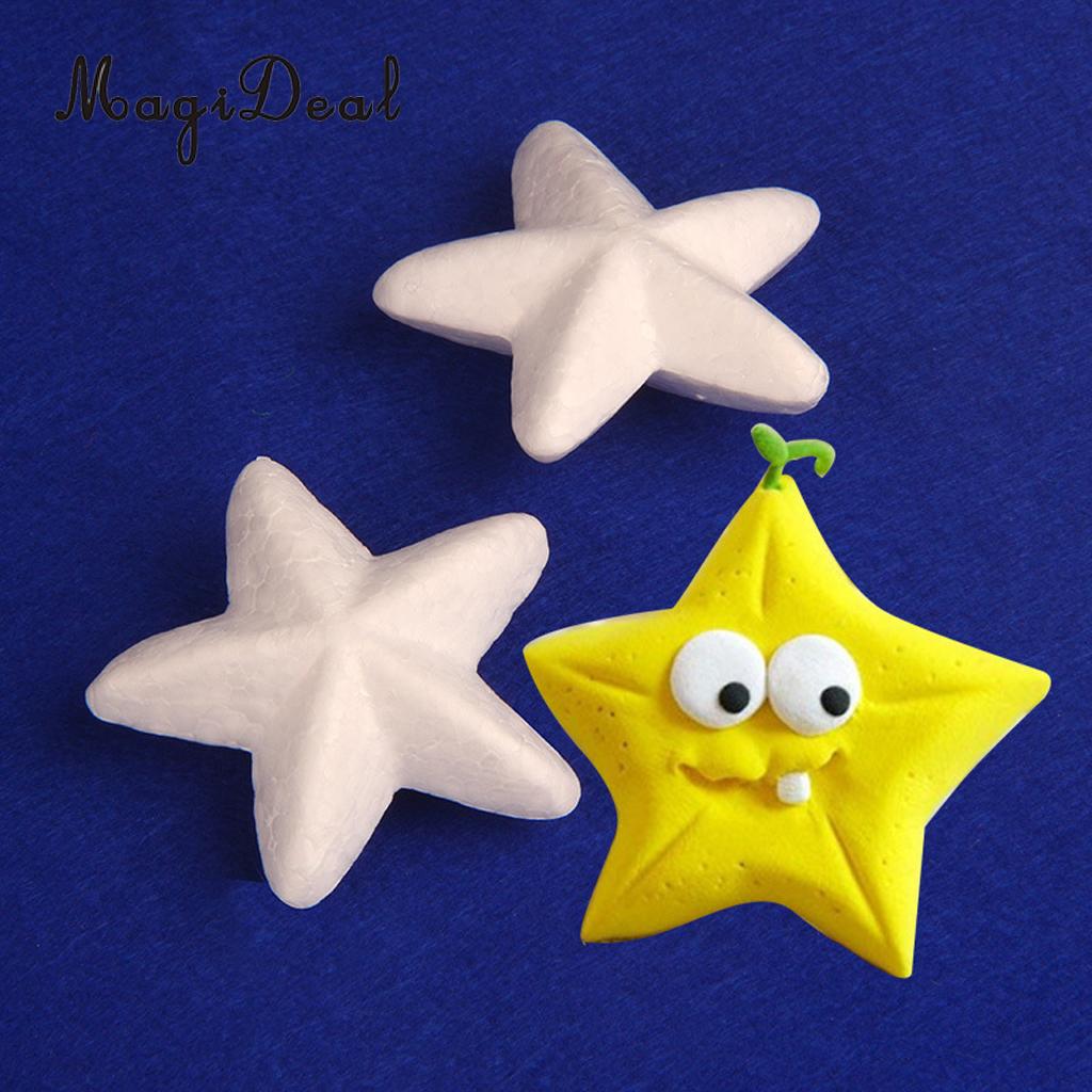 Phenovo 20pcs/Lot Butterfly/Star/Bear Shaped Styrofoam Foam Ornaments for DIY Modelling Craft Christmas Trees Decor Kids Craft