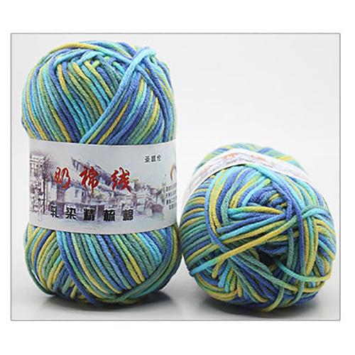 50g/ball Dik #5 Sectie-verven Midden-dikke Melk Katoenen Zachte Baby Garen hand Breien Haak Baby Wollen FZ04: 20