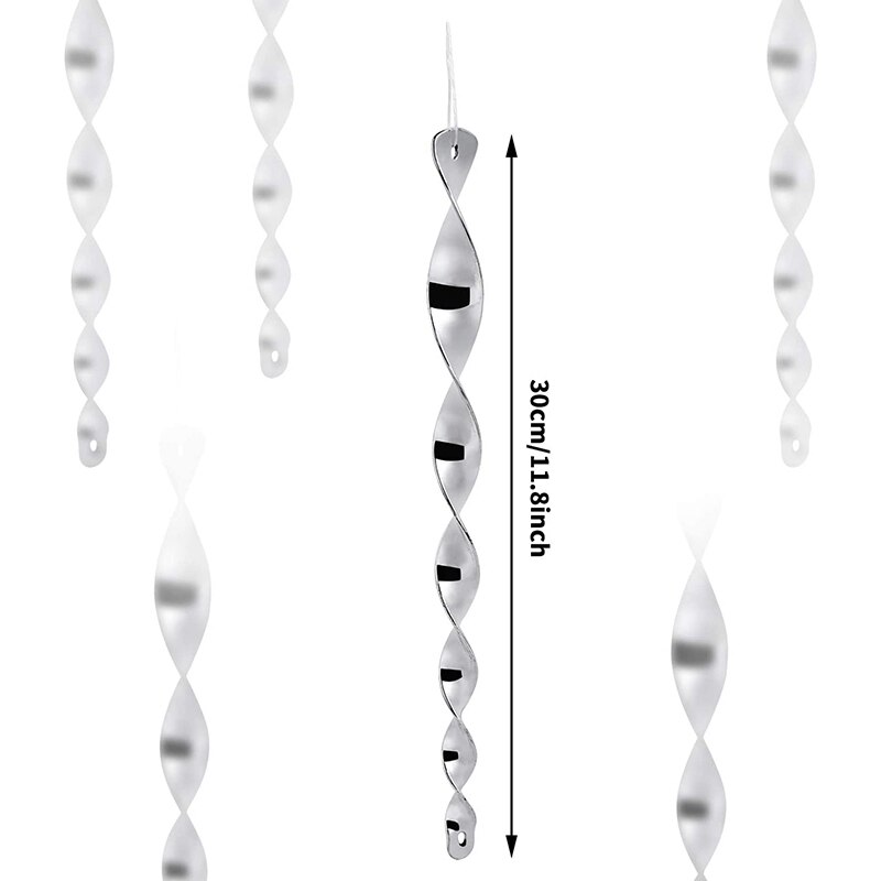 12Pcs Bird Repellent Rods, Reflective Bird Deterrent Rods, Bird Deterrent Rods Reflective Bird Frighten Pigeons