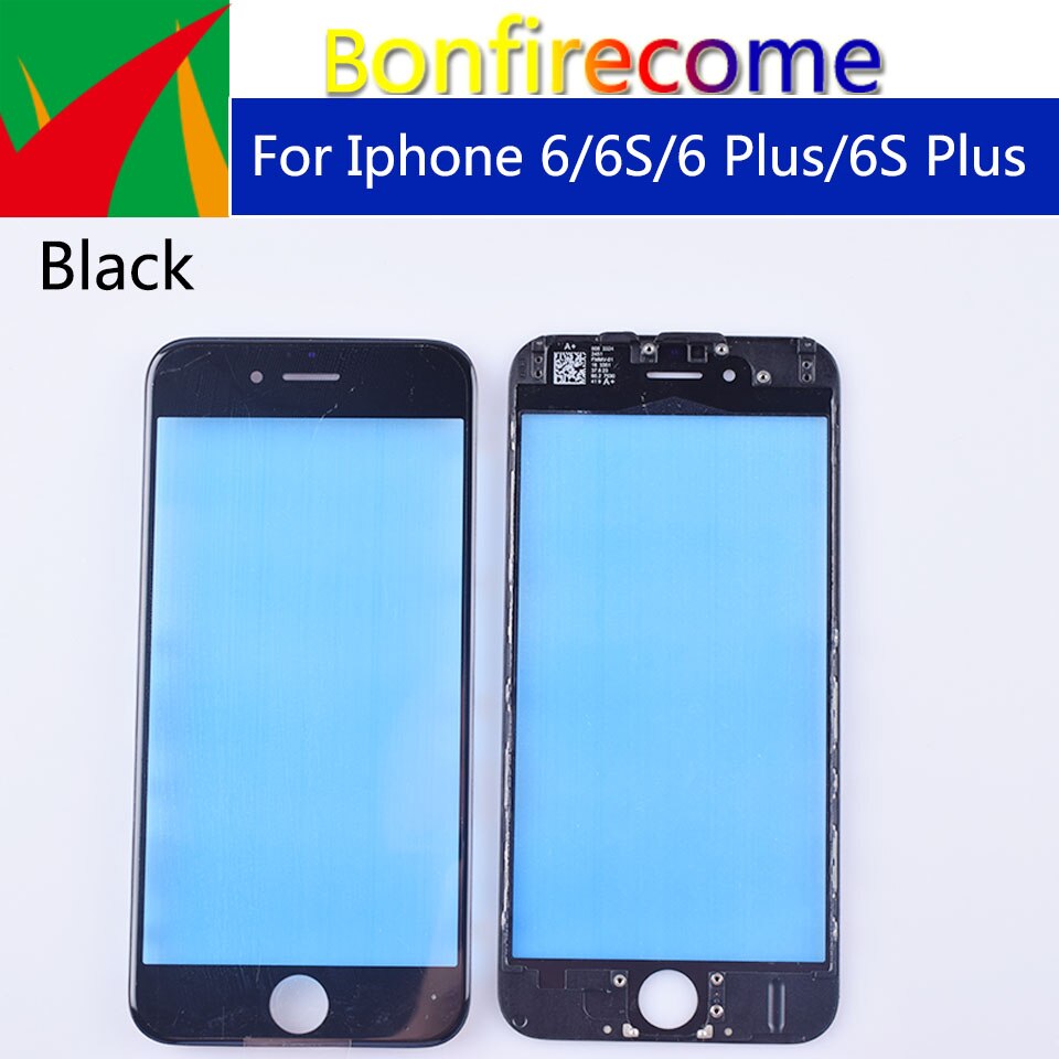 For Iphone-6/6S/6 Plus/6S Plus LCD Front Touch Screen Glass Outer Lens Replacement with frame and OCA complete