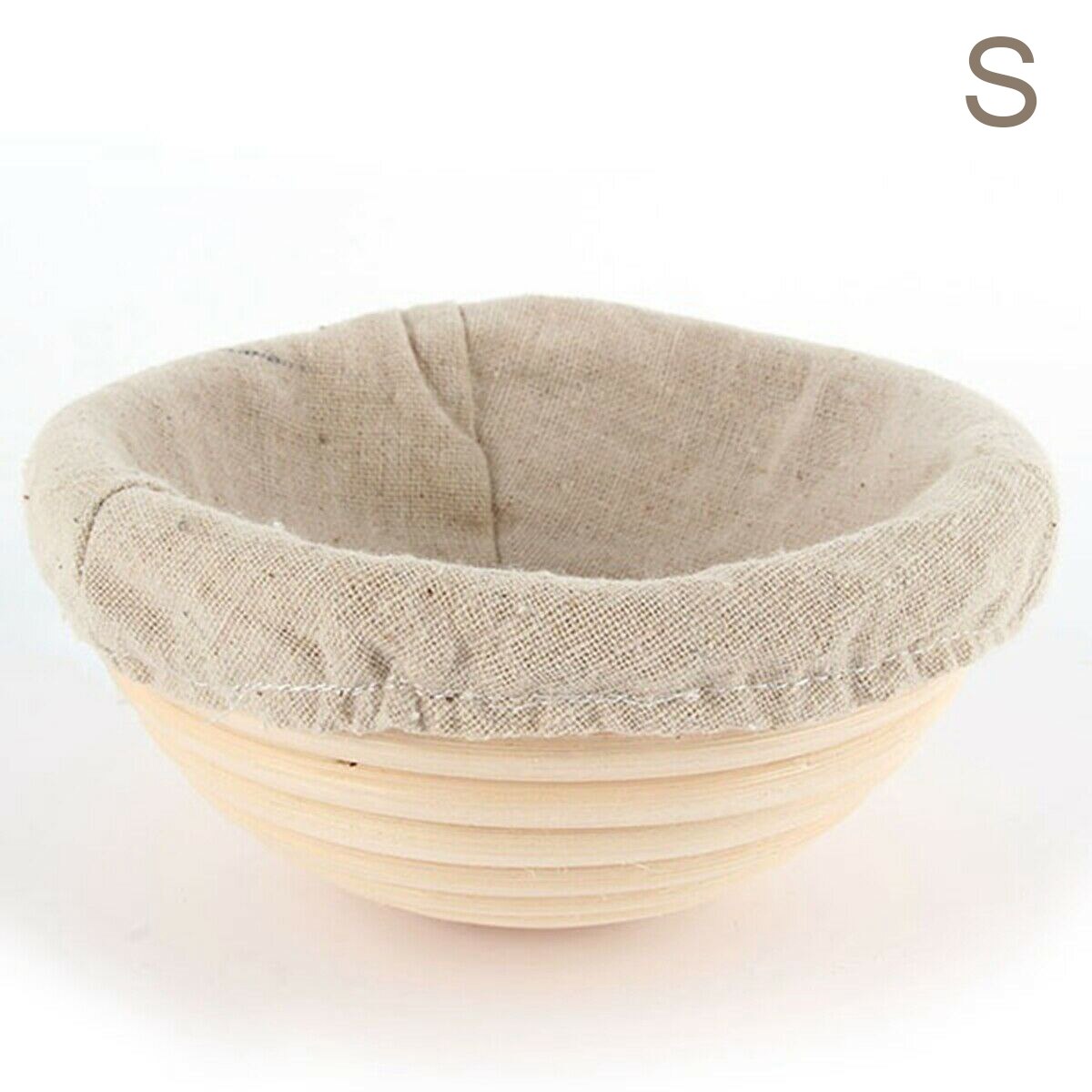 Round Banneton Dough Rising Rattan Bread Proofing Baskets for Home Baking JAN88: S