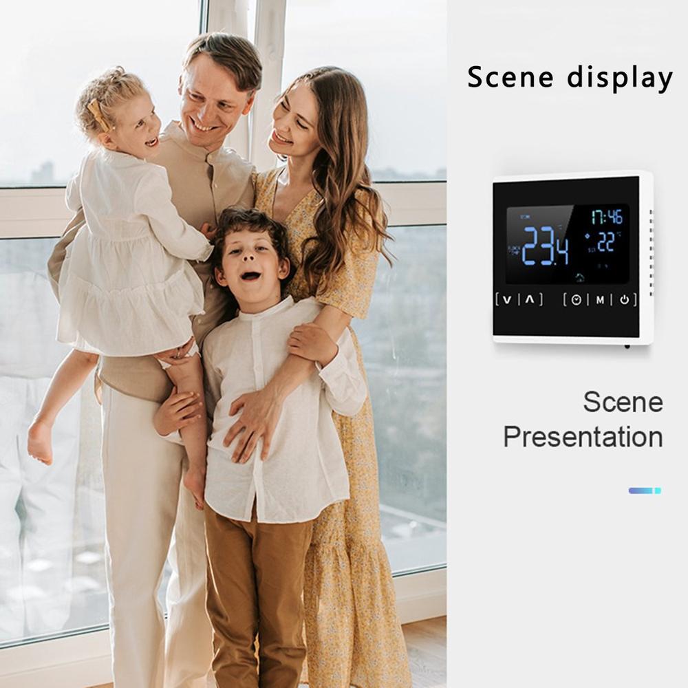 Slimme Thermostaat Lcd Touch Screen Digitale Temperatuur Afstandsbediening App Controles Programmeerbare Vloerverwarming In Wekelijkse Cycli
