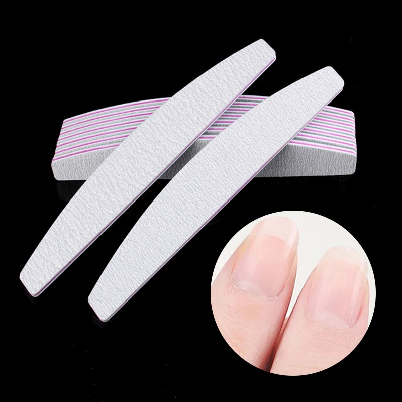 Nail File Nail Buffer 100/180 Sandpaper Nails Sanding Blocks Grinding Polishing Pedicure Manicure Care Nail Tools