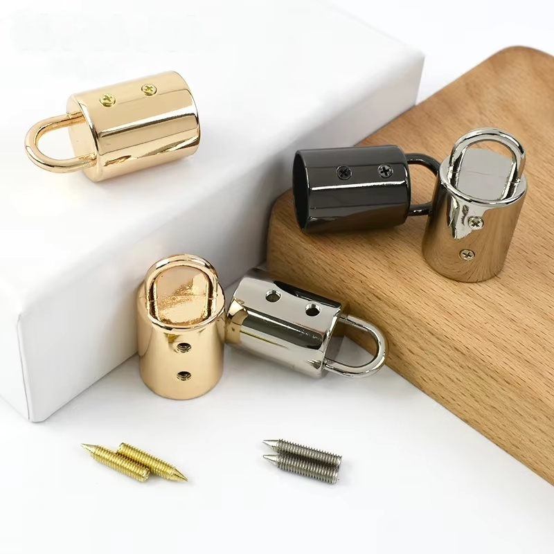 5/10/20 Stuks 14mm Tas Metalen Gespen Handtas Riem Kwastje Cap Sluiting Haak Connector Hanger Touw Koord Lock DIY Hardware Accessoires