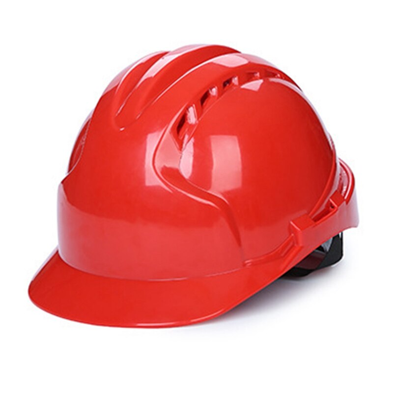 Abs Bescherm Rescue Helm Met Instelknop Veiligheid Harde Hoeden Cap Bouw Werk Beschermende Helmen: Rood