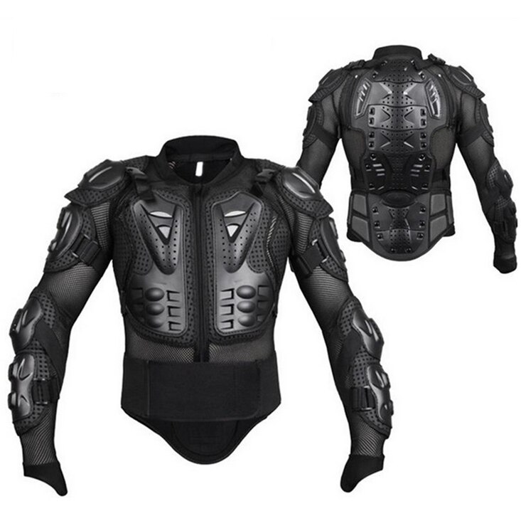 Motorrad Schutz Rügestochen Getriebe Jacke Voll Körper Rügestochen Tuch Moto-Cross Schildkröte Zurück Schutz Motorrad Jacken Schwarz dauerhaft