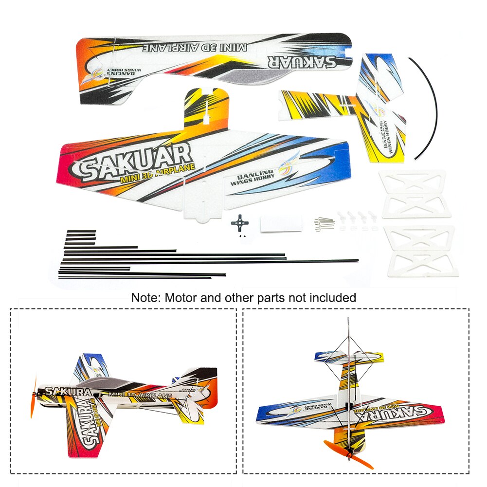 Park RC Airplane Kit 420mm Wingspan Toy Mini 3D Sakura Electric 4CH Brithday Aerobatic Fly Indoor Outdoor DIY EPP Foam