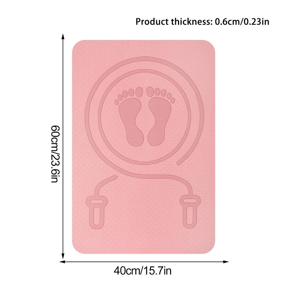 Anti-Lawaai Springtouw Mat Vloermatten Oefenen Schokabsorptie Yoga Mat Tpe Springmat Antislip Verdikking Yoga Fitness Matten: Roze