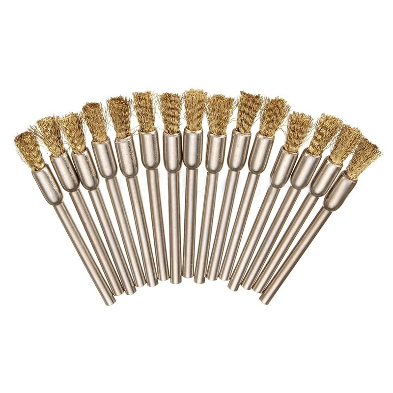 45pcs Copper Wire Brush Wheel Sanding Accessories For Rotary Grinder Tools