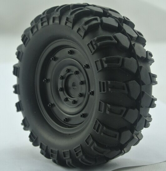 90mm 1.9" Tires+Wheels(4) Fit cross 4wd 8x8 6x6 rcds2 scx10 tamiya SCX10 Wraith Jeep HEX 12MM Gelande II Cruiser/FJ40 G2 Crawler