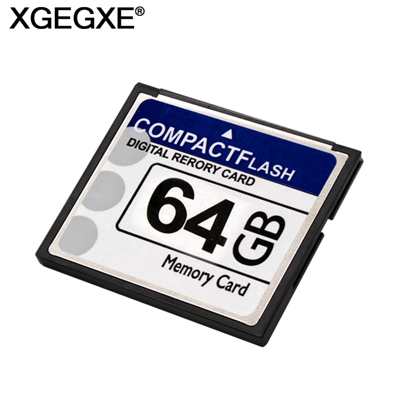 Xgegxe hukommelseskort 64gb 32gb 16gb cf-kort højhastighedsklasse 10 compact flash-kort 8gb 4gb 2gb til kamera