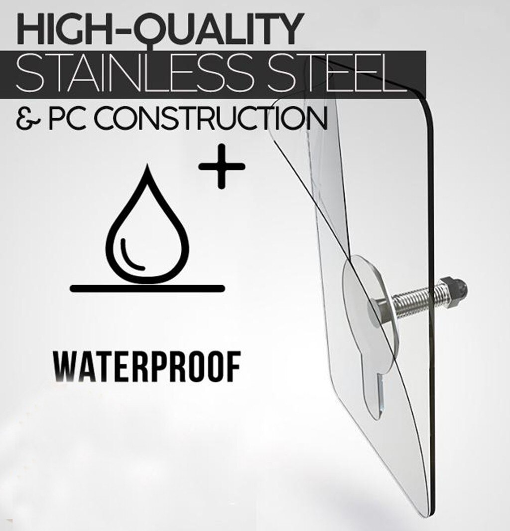 4PCS Strong Nail Free Wall Hook Screw-Type Adhesive Transparent Wall Hook Non-Trace No Drilling For Bathroom Kitchen hooks Z31