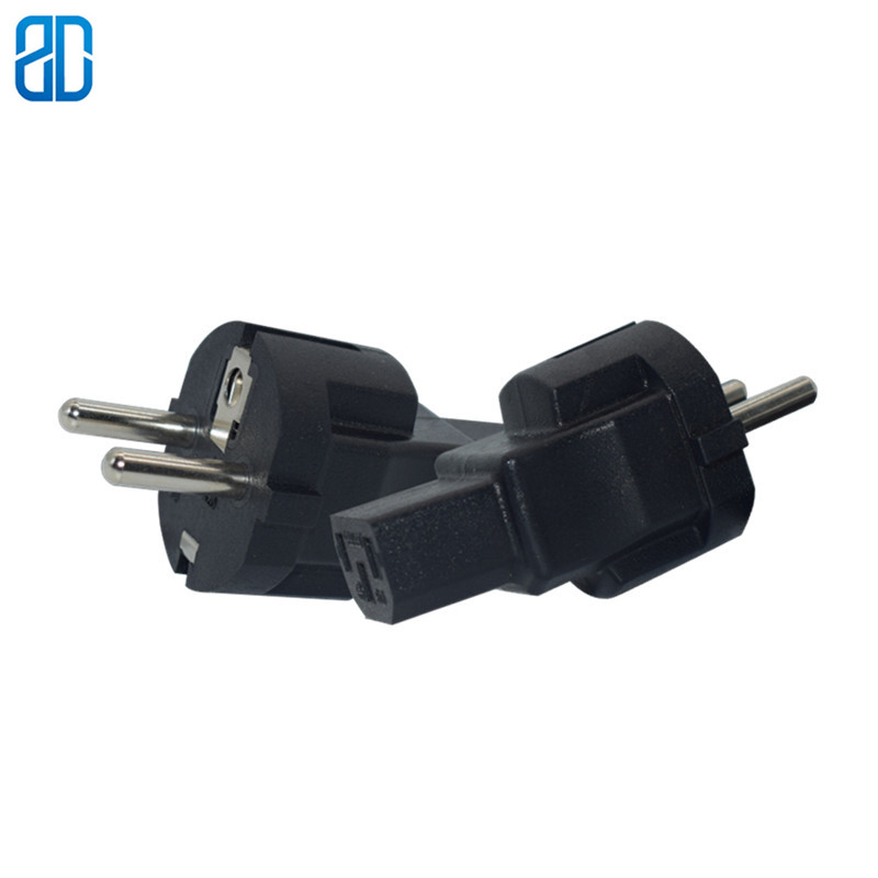 EU OM C13 Europese Gemany Plug naar IEC320 C13 AC Power Adapter Connector Converter Man-vrouw Socket Conversie Plug