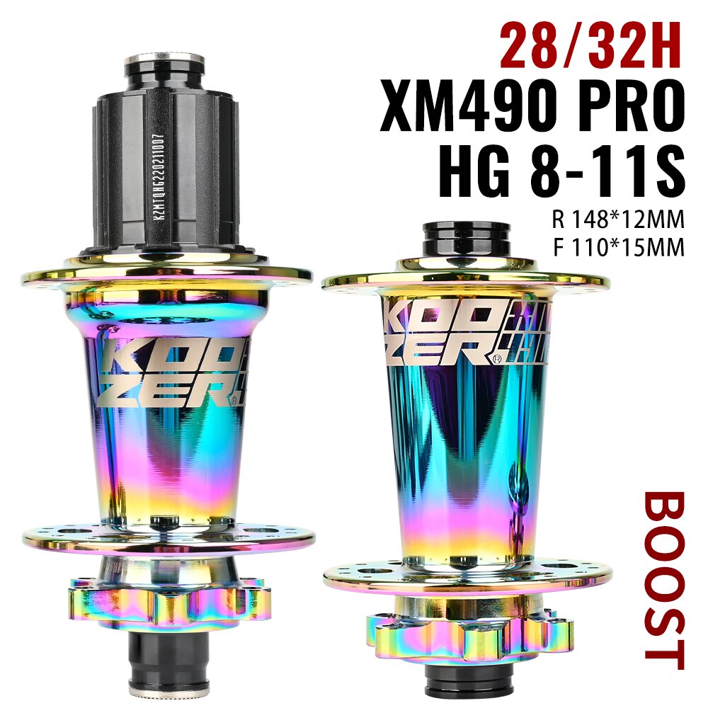 Koozer XM490 PRO Boost 28H 32 Holes MTB Bicycle Hub 15x110 12x148MM TA Thru HG XD MS SX GX NX 10 11s 12s THRU Bike CR-MO Steel