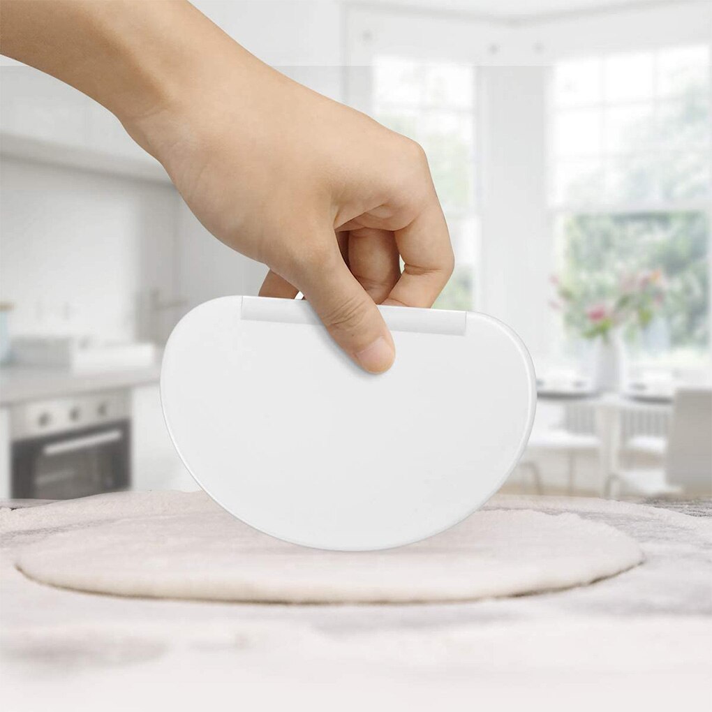 Plastic D Vorm Schraper Deeg Spatel Pizza Taart Hakken Tool Bakken Plastic Halve Cirkel Spatel