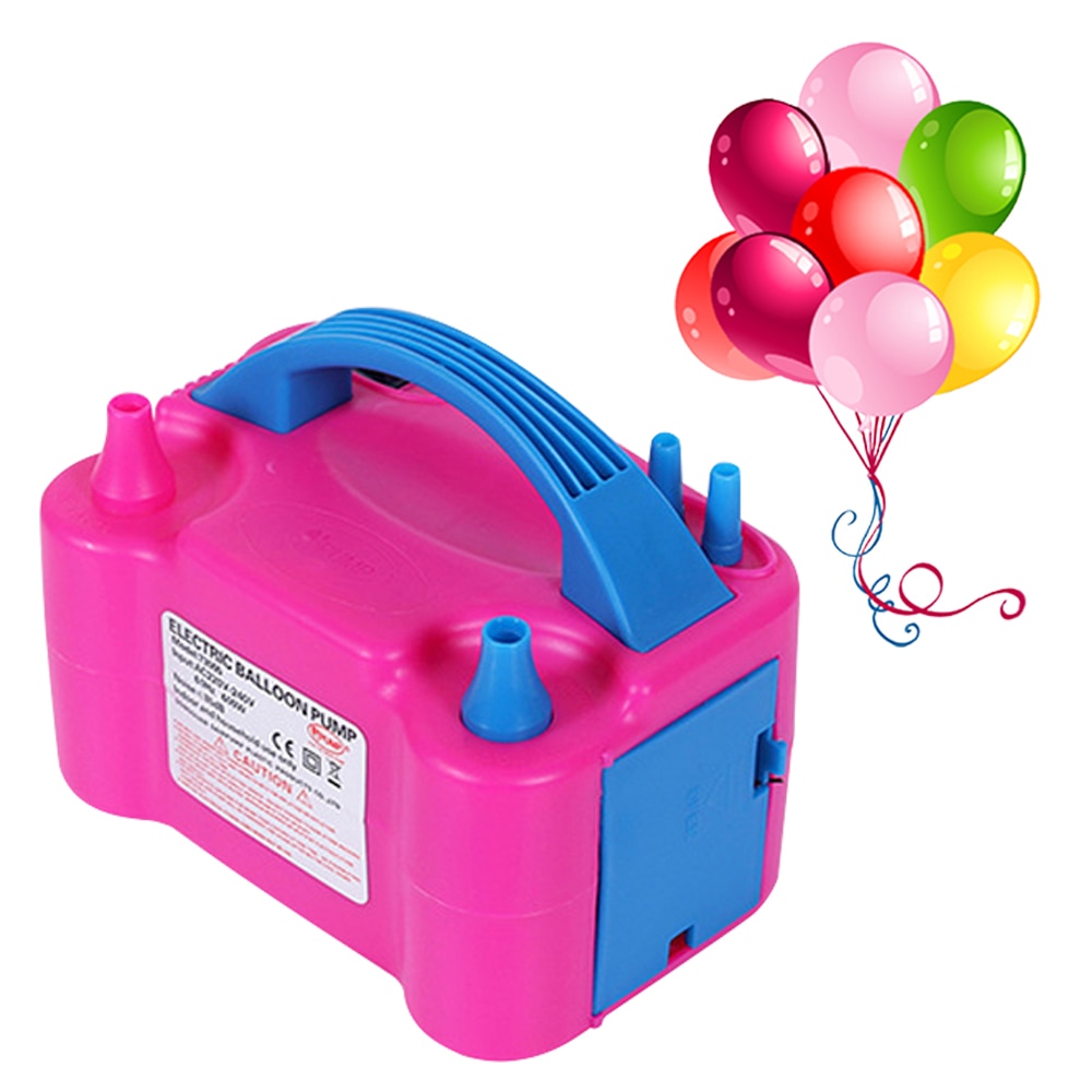 220 V-240 V Ballon Luftpumpe Elektrische hoch Energie Zwei Düse Luft Gebläse Ballon Inflator Pumpe Schnelle tragbar aufblasbare Werkzeug