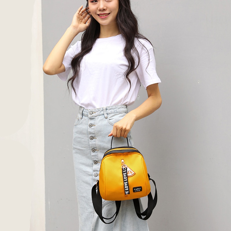 Mini sac à dos femmes sac à bandoulière pour adolescentes enfants multi-fonction petit sac à dos femme dames école sac à dos