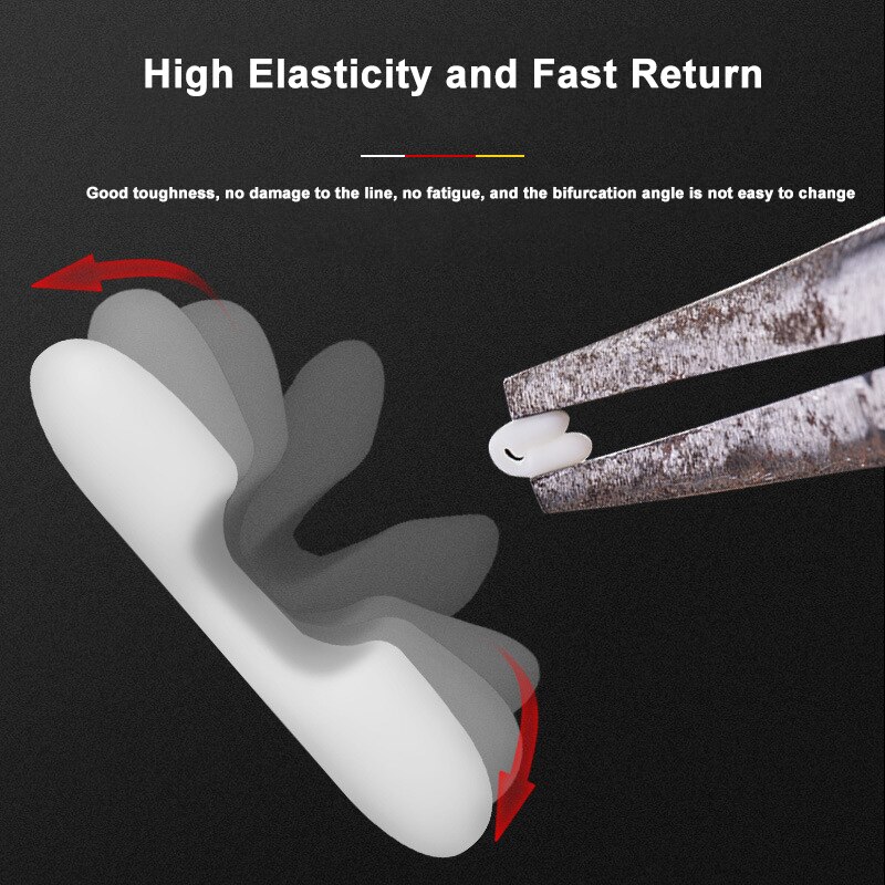 40 sztuk podwójne haczyki stycznik urządzenie Subline anty-uzwojenia bifurkacja separator rozdzielacz przestrzeń fasola żyłka obrotowe wiązanie zbyt