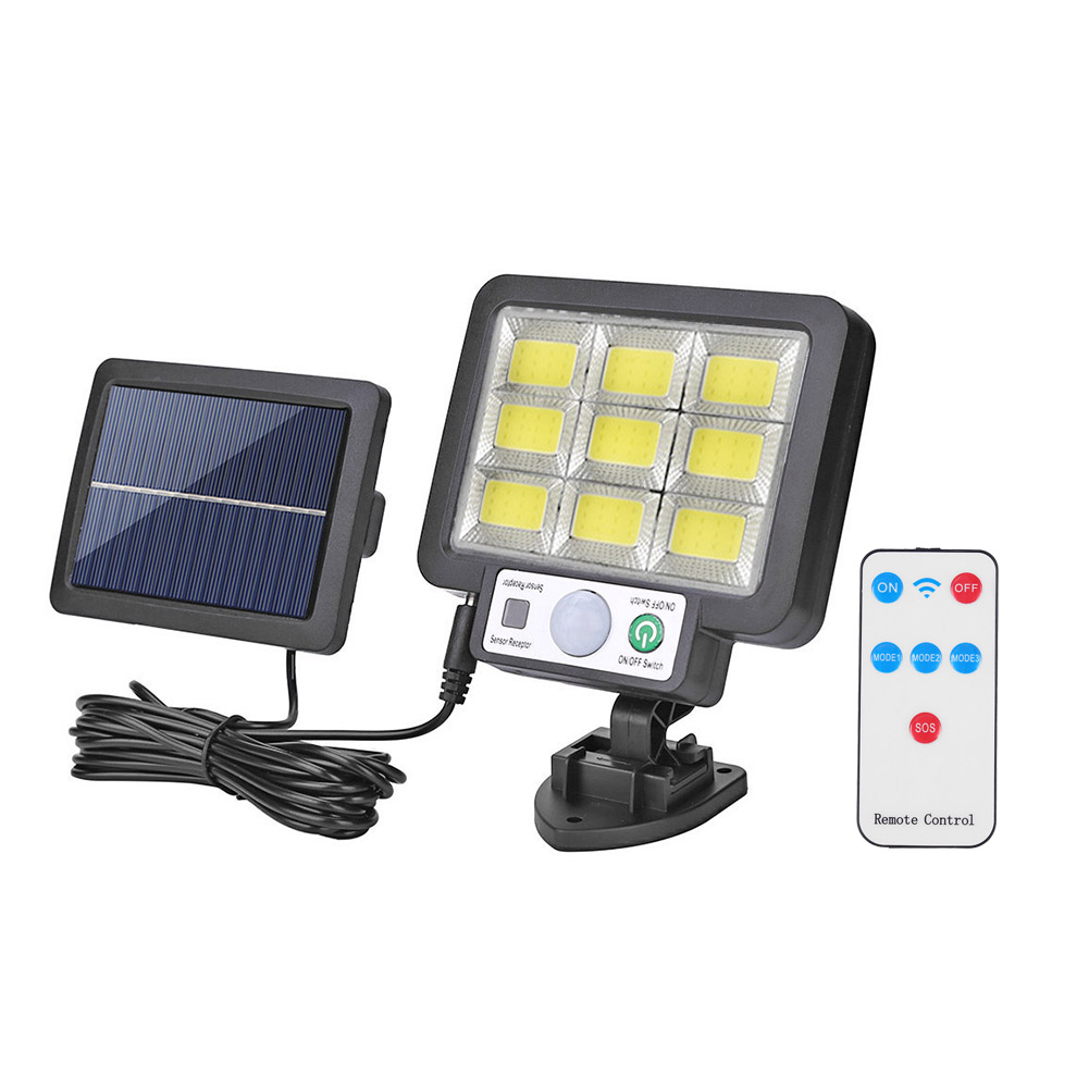 LED Split Solar Wall Light Outdoor Waterproof Motion Sensor Induction Lamp Outdoor Garden Street Driveway Courtyard Aisle Porch: 108cob with Remote
